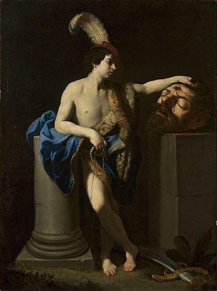 Guido Reni David with the Head of Goliath. Spain oil painting art